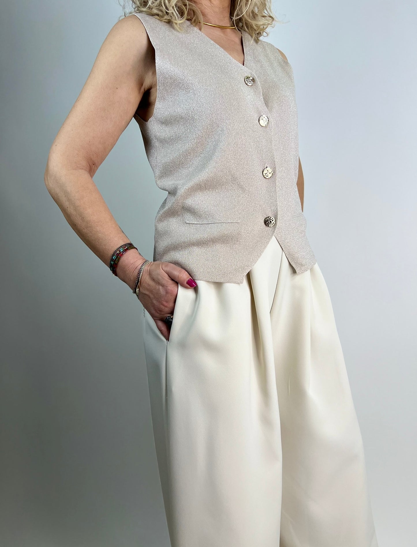 Pantalone GIORGIA avorio