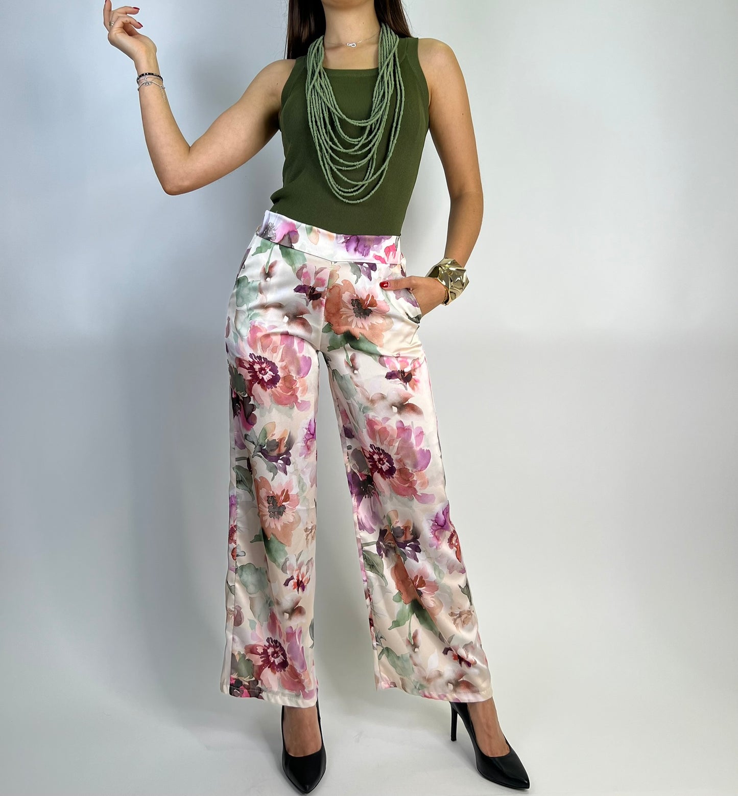 Pantalone RAFFAELLA rosa