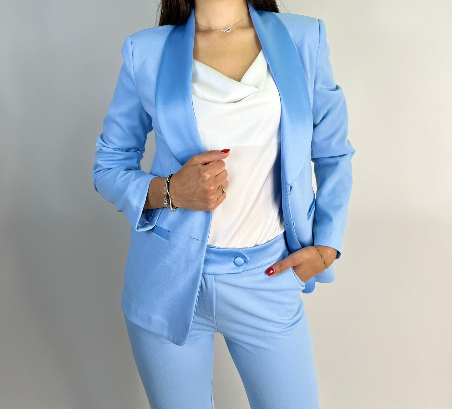 Tailleur VIRNA celeste
