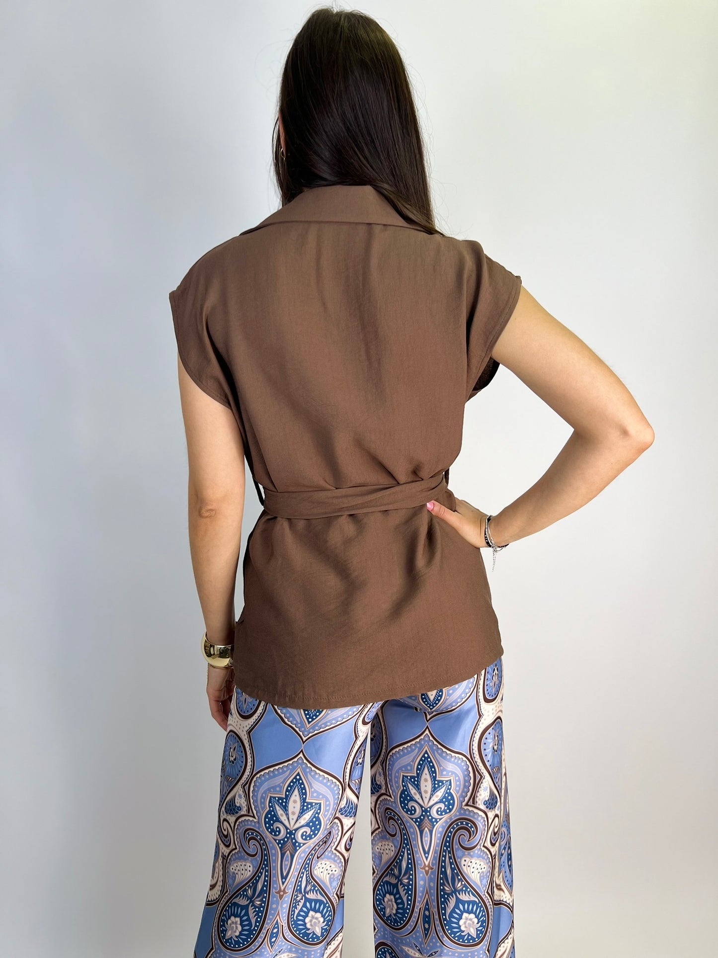 Gilet FIORELLA cacao