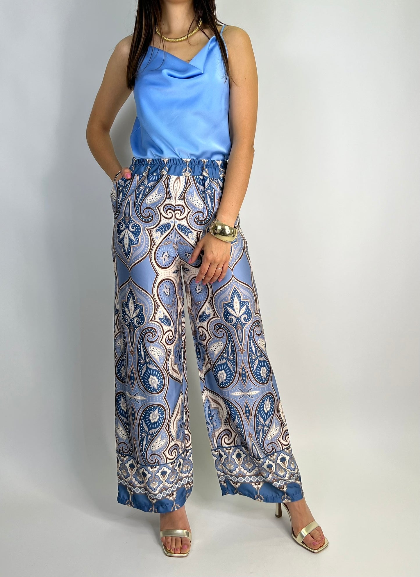 Pantalone GUENDA celeste