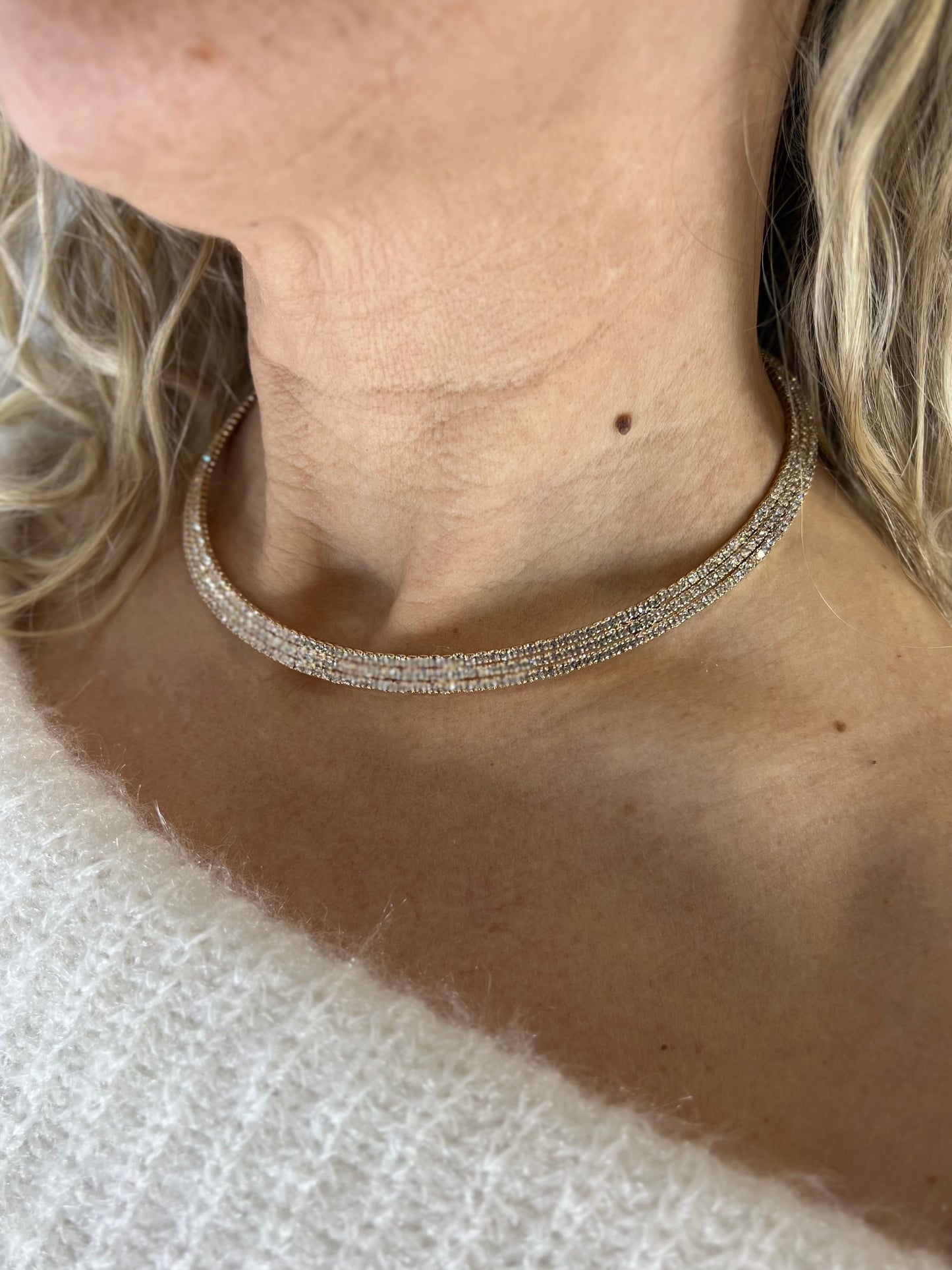 Collana girocollo CRISTALLI oro