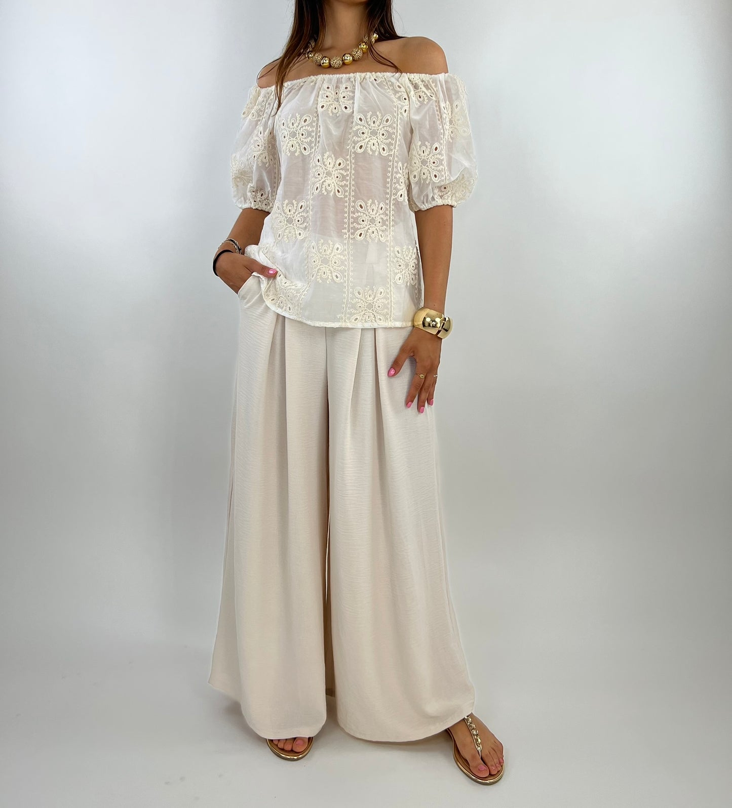 Pantalone SIMONA beige