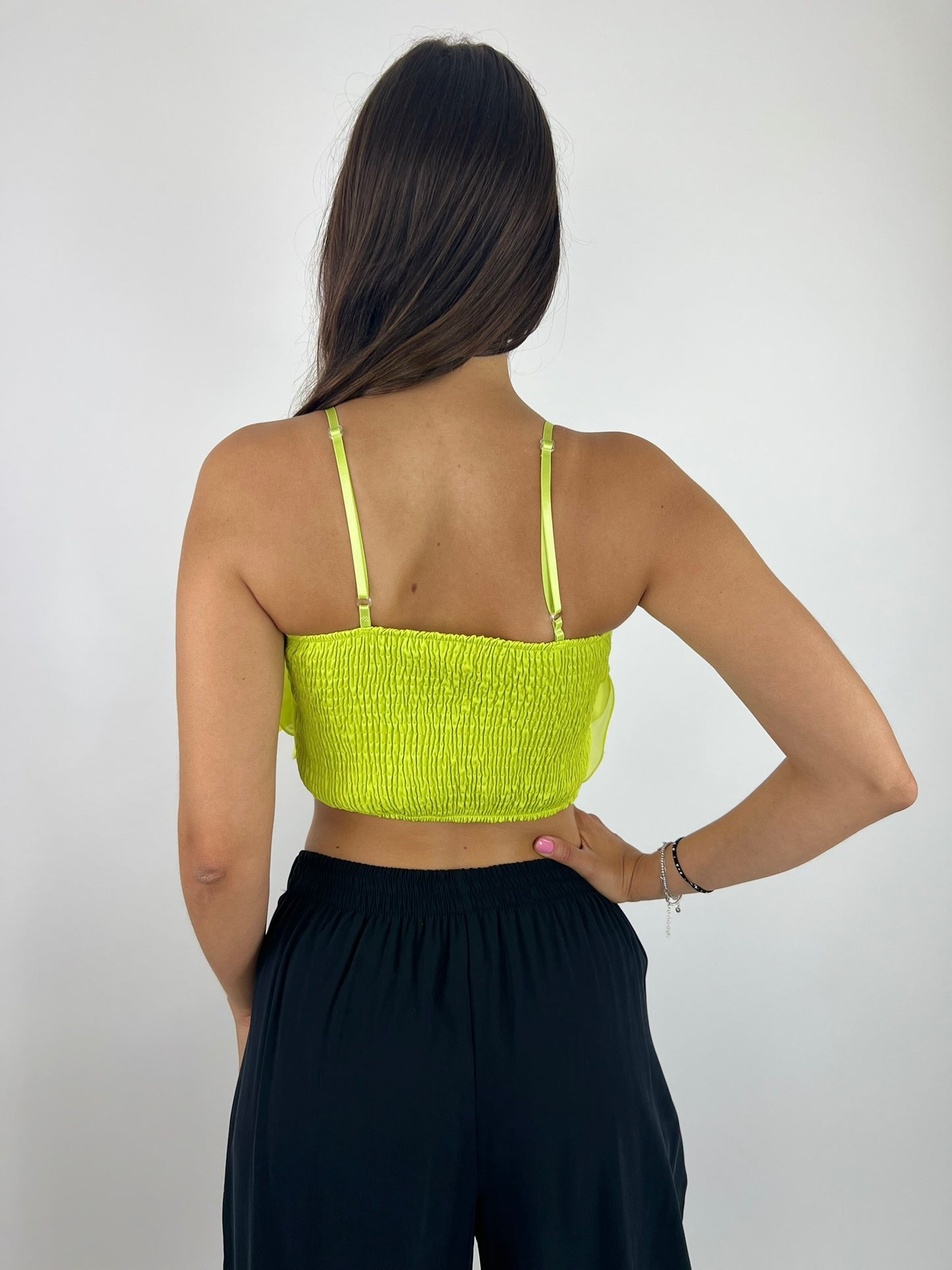 Top CLAIRE verde mela