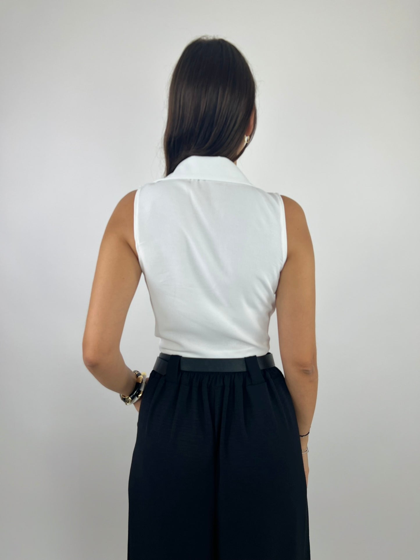 Top camicia TRINIDAD bianco