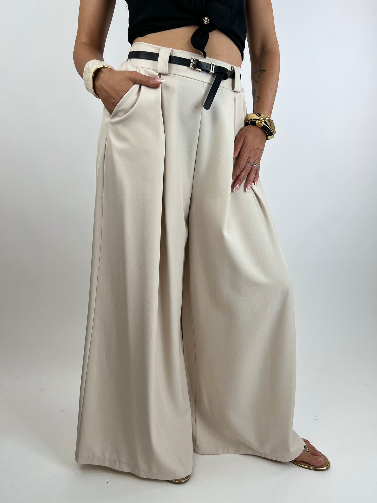 Pantaloni JENNY 2 sabbia