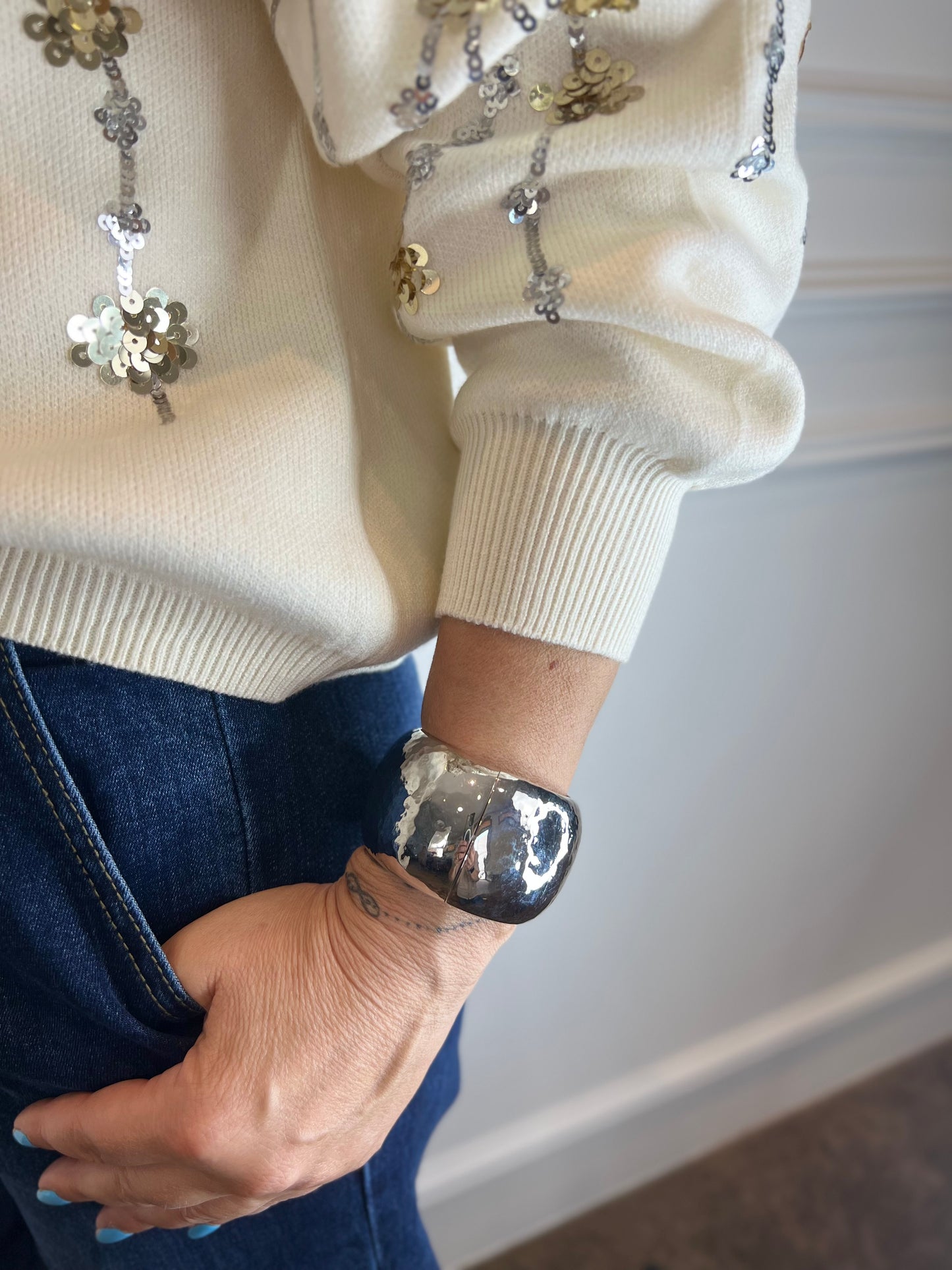 Bracciale MARTELLATO argento