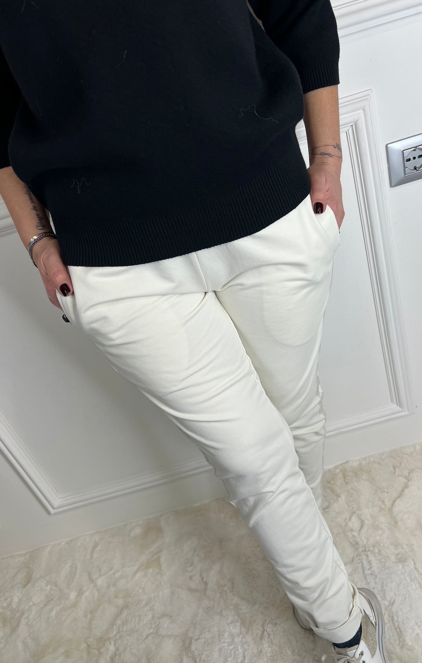Pantalone AIDA bianco latte