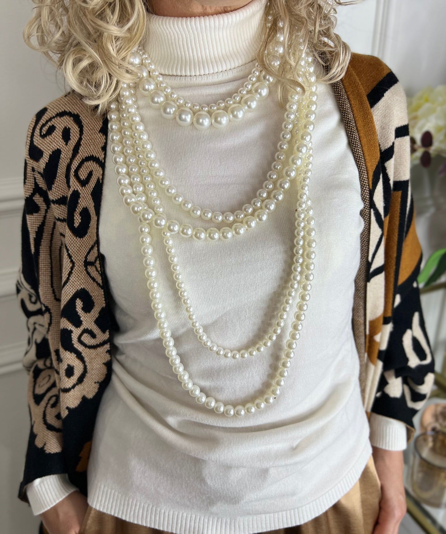 Collana MULTIFILO perle