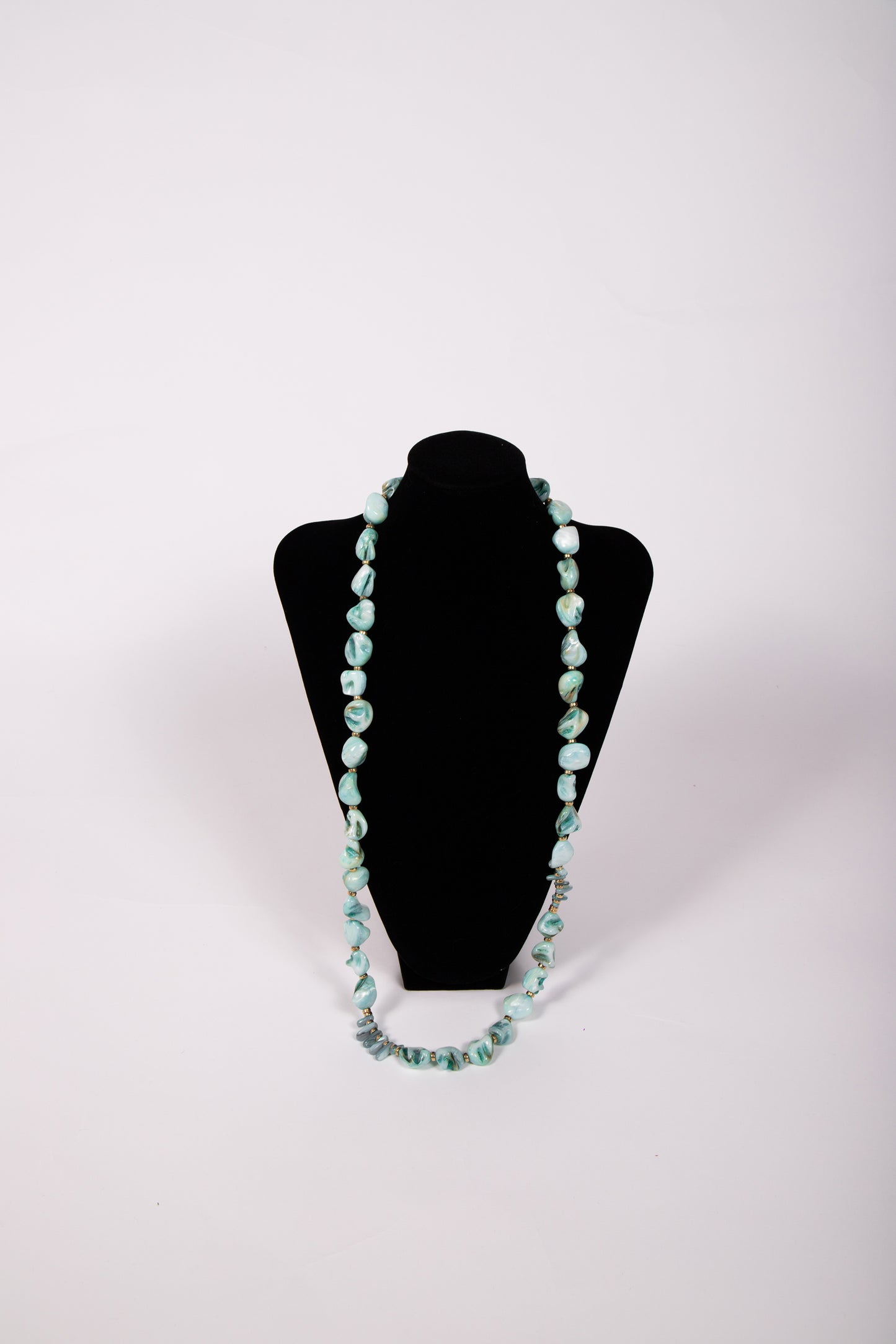 Collana PIETRE verde azzurro