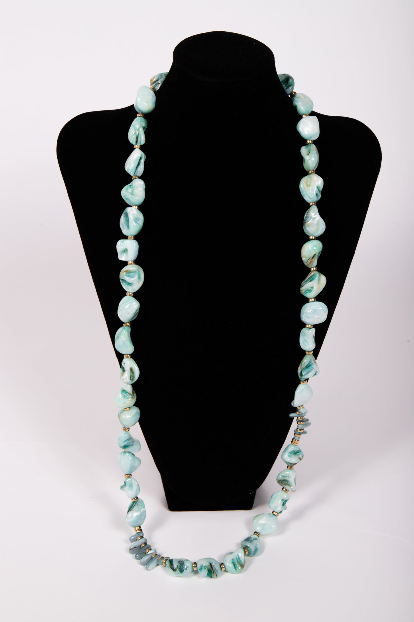 Collana PIETRE verde azzurro
