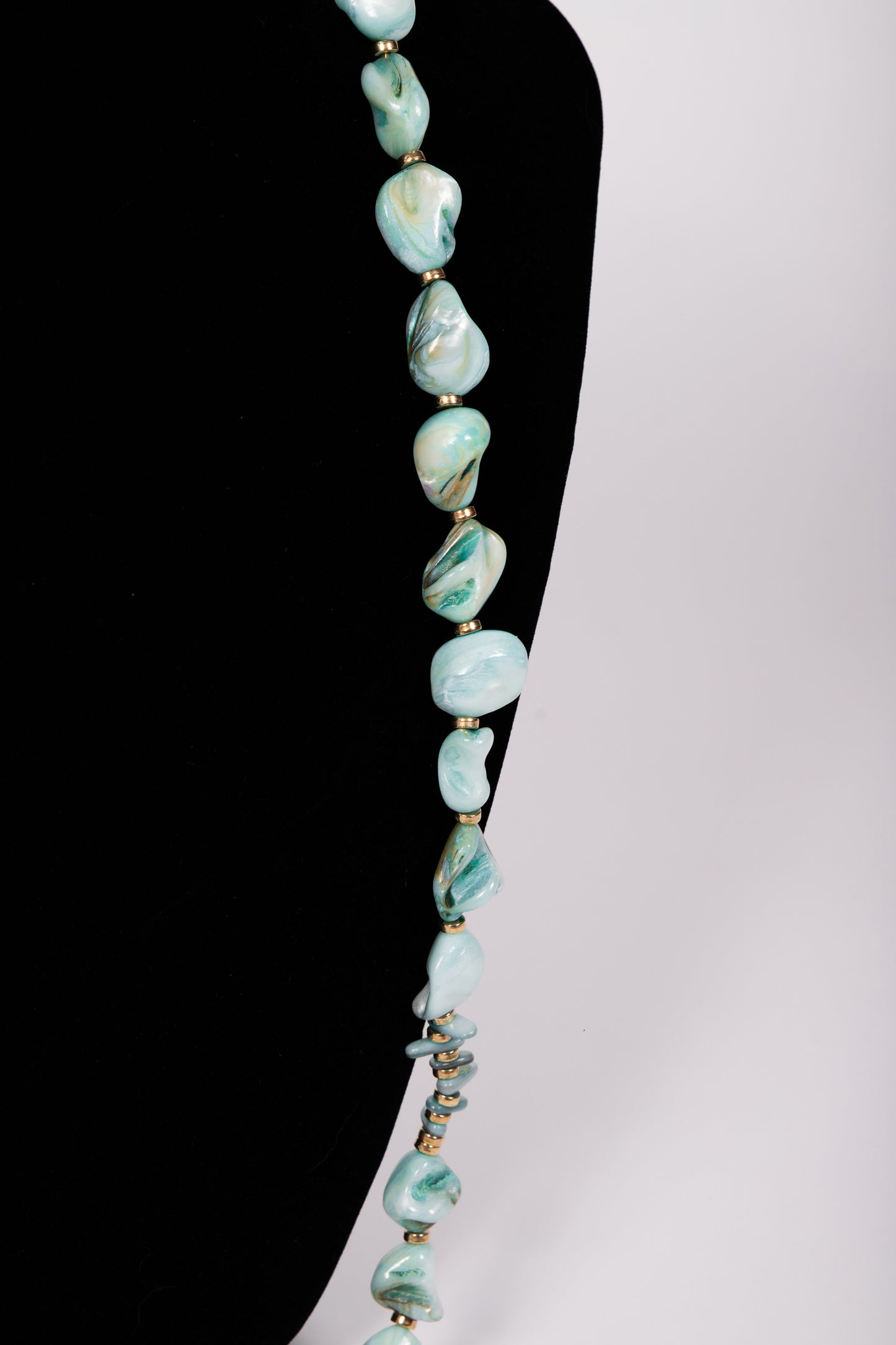 Collana PIETRE verde azzurro