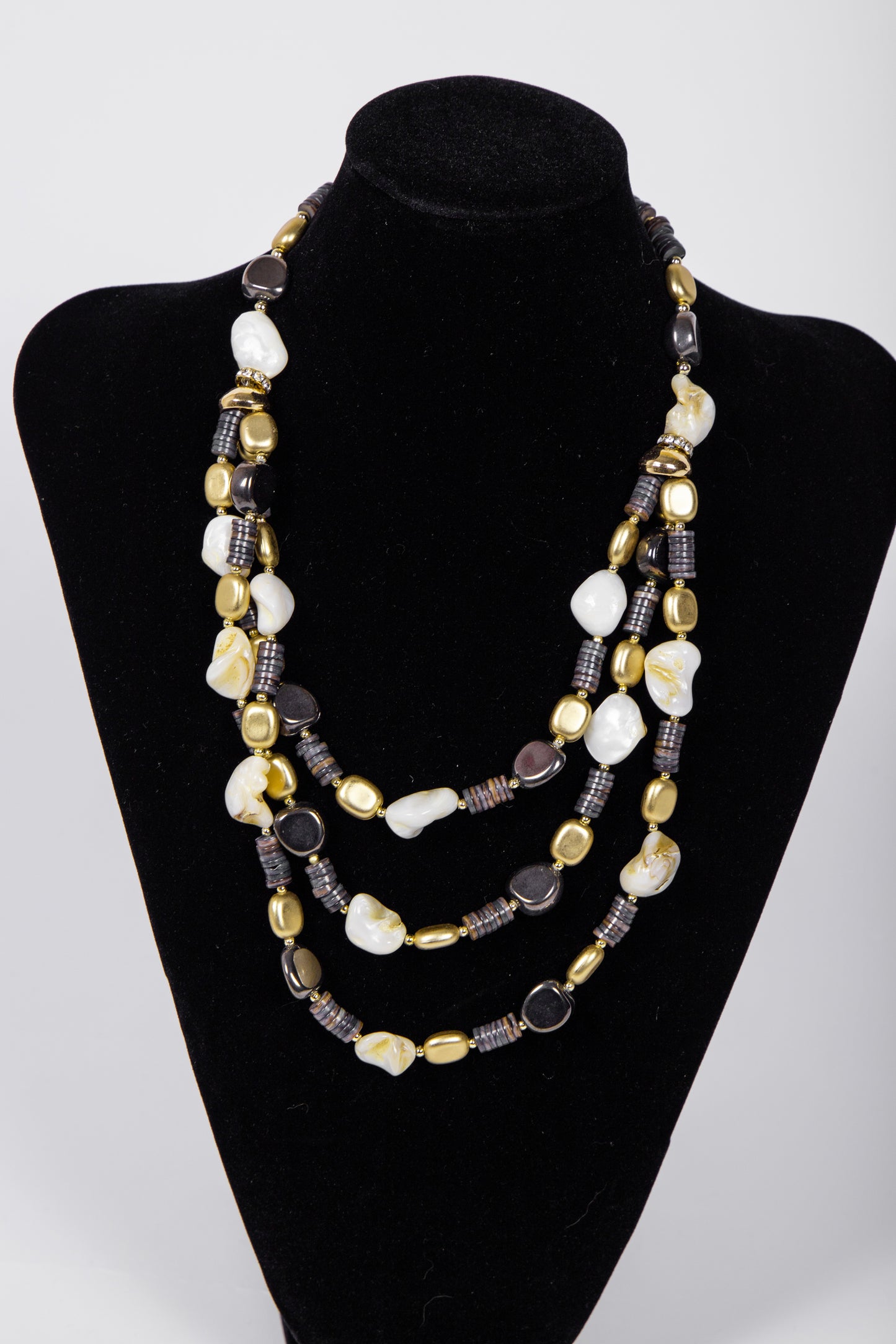 Collana 3 FILI PIETRE