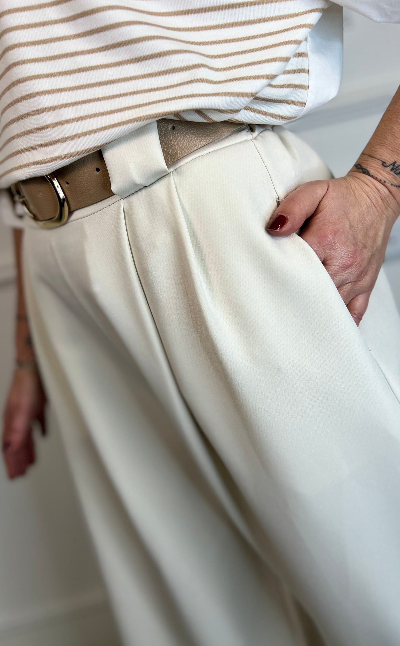 Pantalone GIORGIA avorio