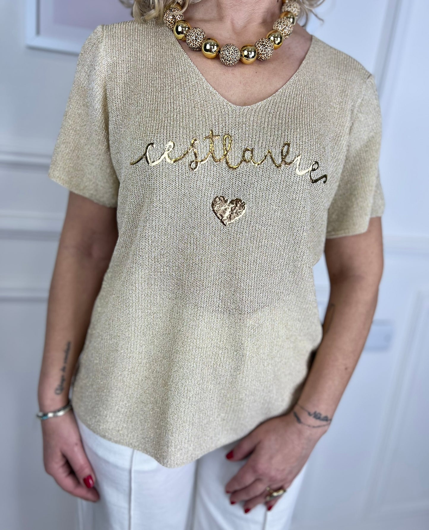 Maglia CESTLAVIE oro