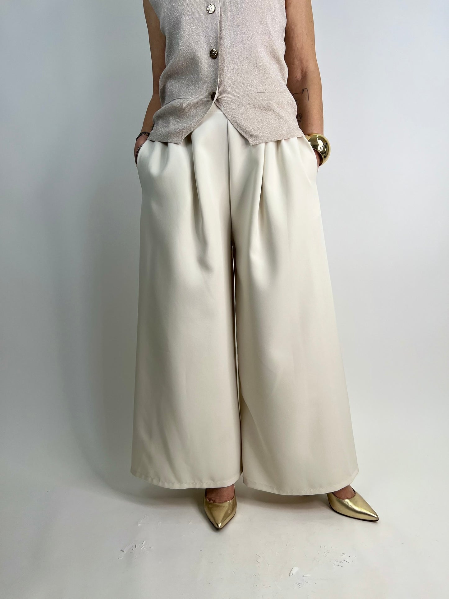 Pantalone GIORGIA avorio