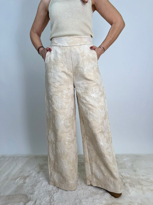 Pantalone ORTENSIA Ecrù