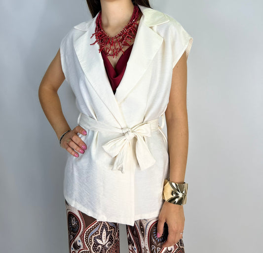 Gilet FIORELLA burro