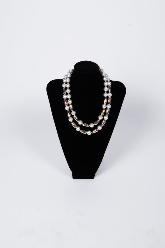 Collana GOCCE oro e perle