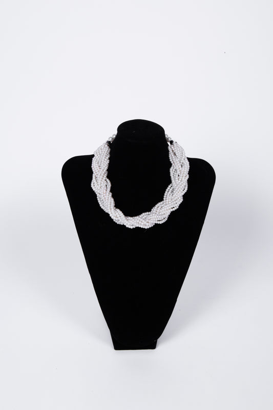 Collana TRECCIA perle
