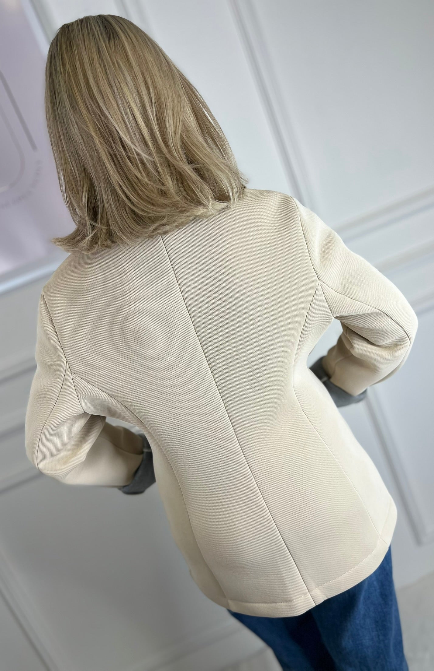 Giacca ASIA scuba Beige