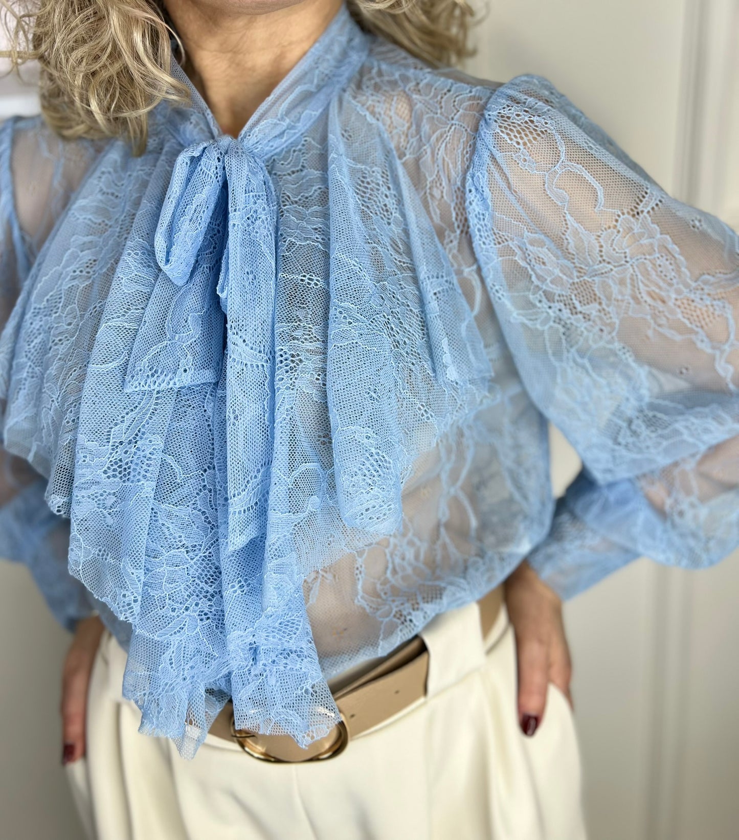 Camicia YVONNE celeste