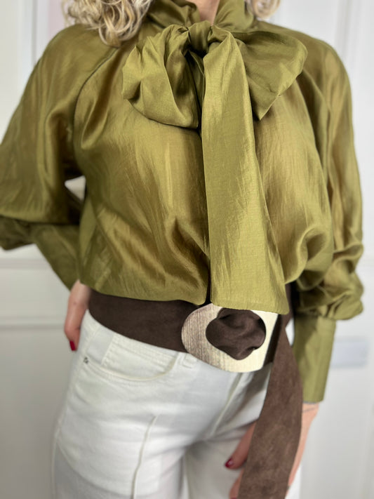 Camicia LEILA verde olio