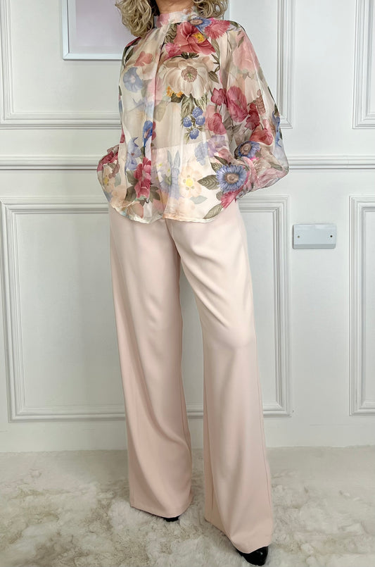 Pantalone VITTORIA rosa pastello